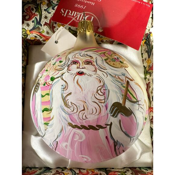 Dillard's 1998 "Victorian Santa" Hand Painted Signed Christmas Ornament-NEW! - Picture 2 of 7